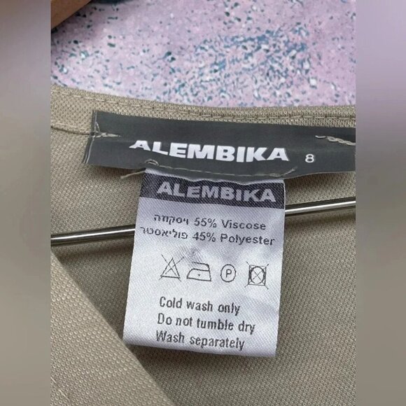 Alembika Knit V-Neck oversized Jumpsuit wide leg sz 4 / XL - Picture 2 of 11